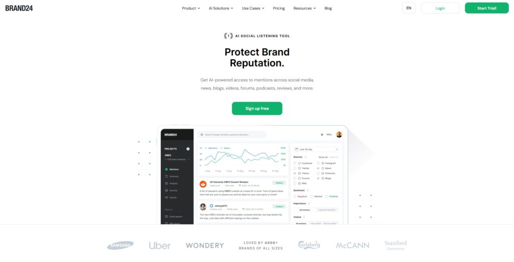 brand 24 landing page