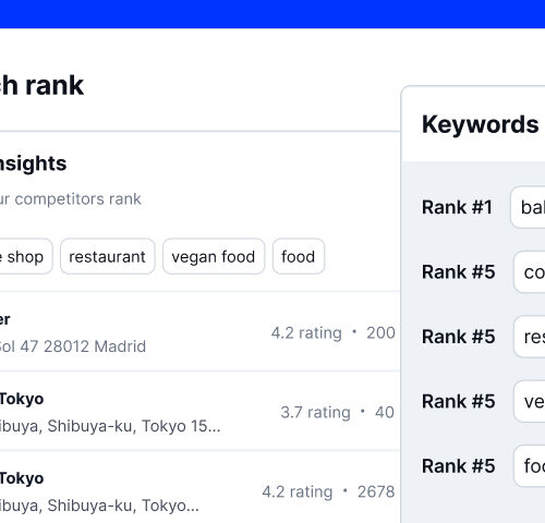 GBP Search rank