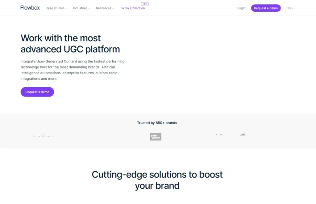 flowbox landing page