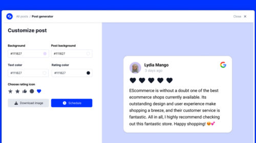 Google reviews social media publishing
