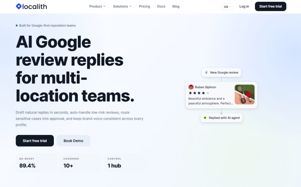 localith main landing page