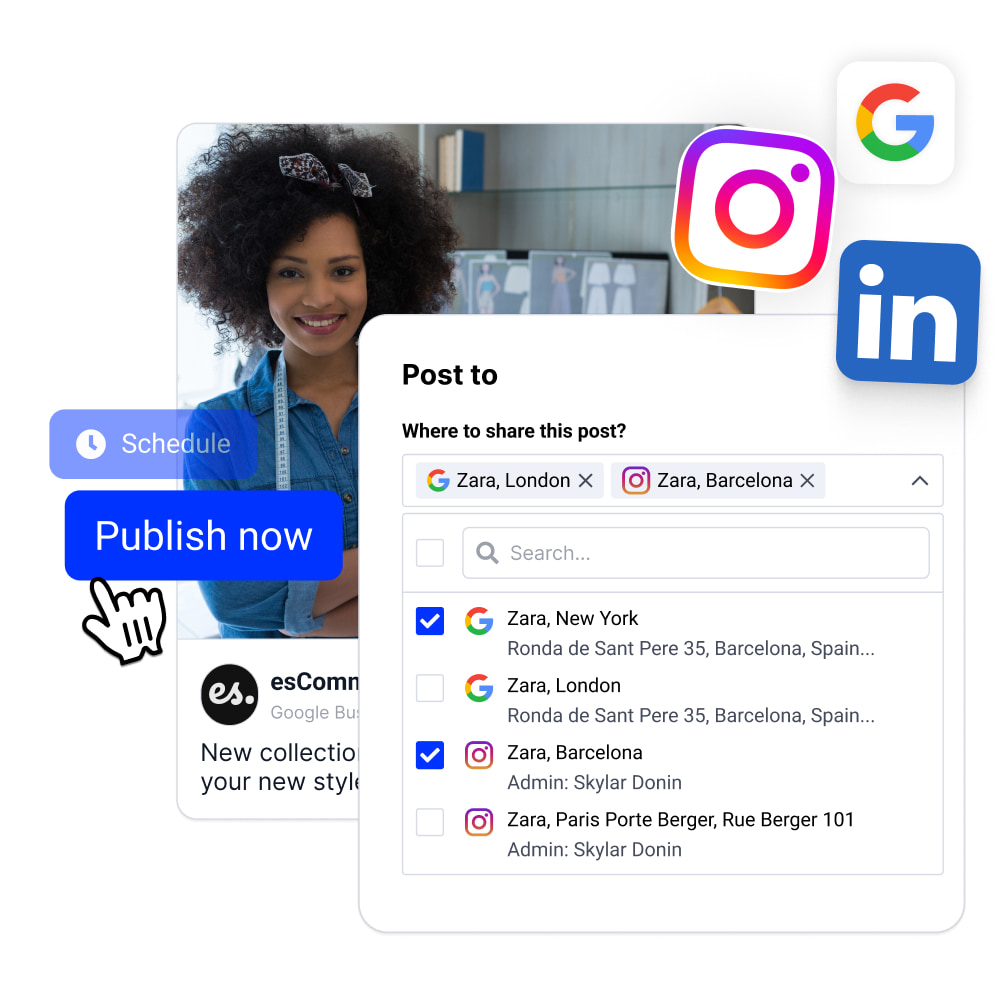 Social media scheduling tool