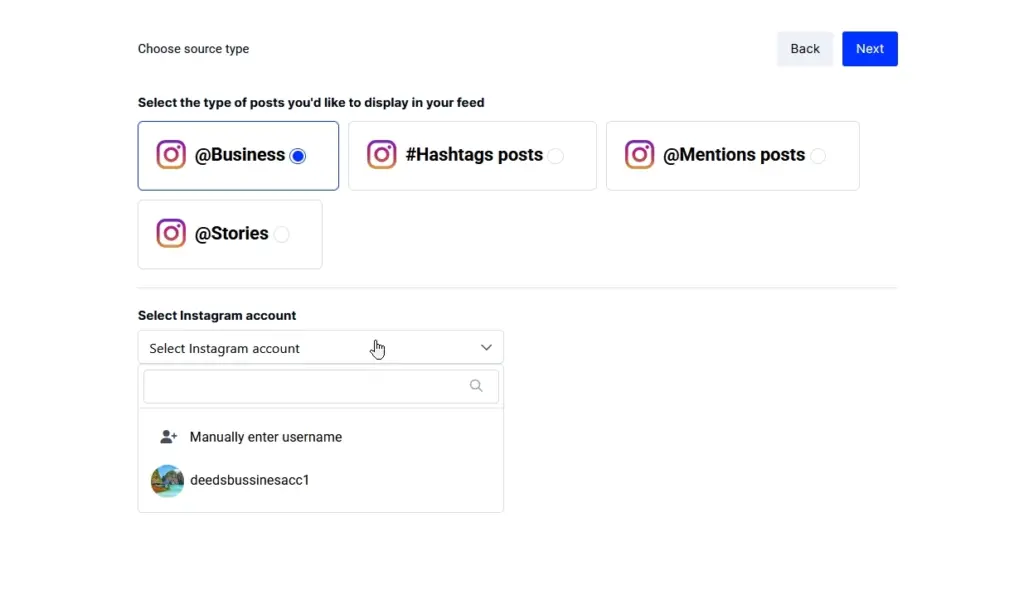 connecting an instagram source in embedsocial