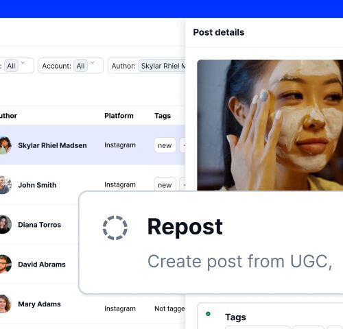 Repost UGC and mentions on your own social media accounts