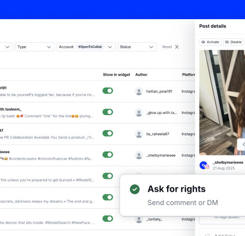 B2B social listening dashboard showing brand mentions, competitor insights, and industry trends