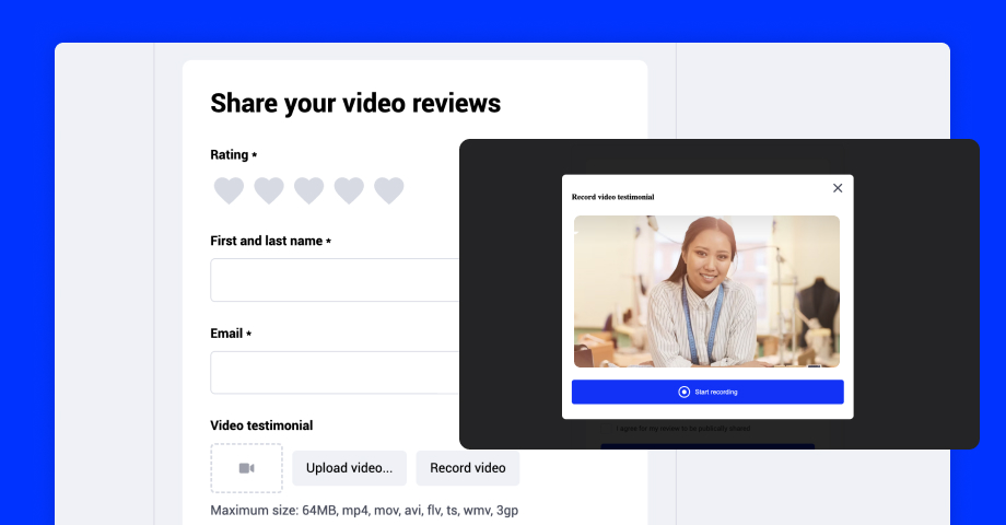 Steps to collect video reviews