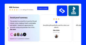 Embed BBB reviews