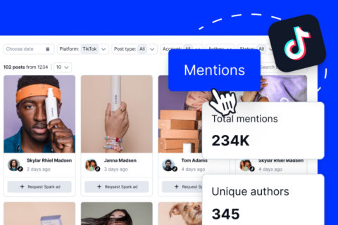 TikTok mentions monitoring