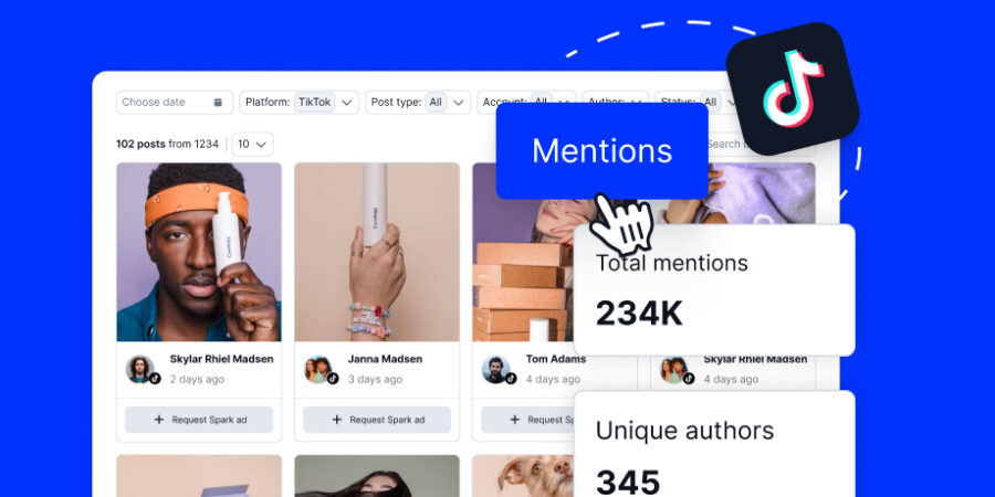 TikTok mentions monitoring