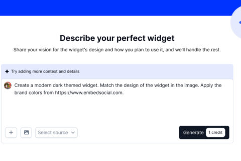 Ai generator for UGC widgets