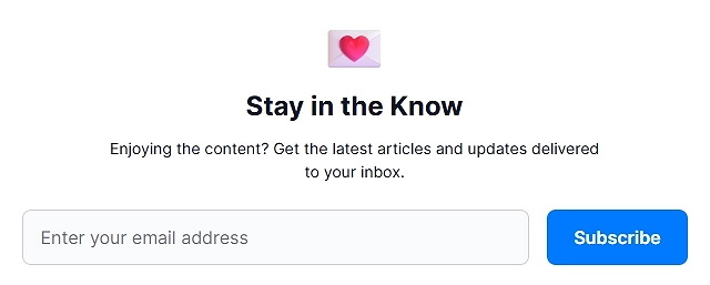 Blog footer CTA section example