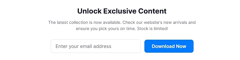 Content download CTA section example