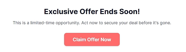 Limited-time offer CTA section example