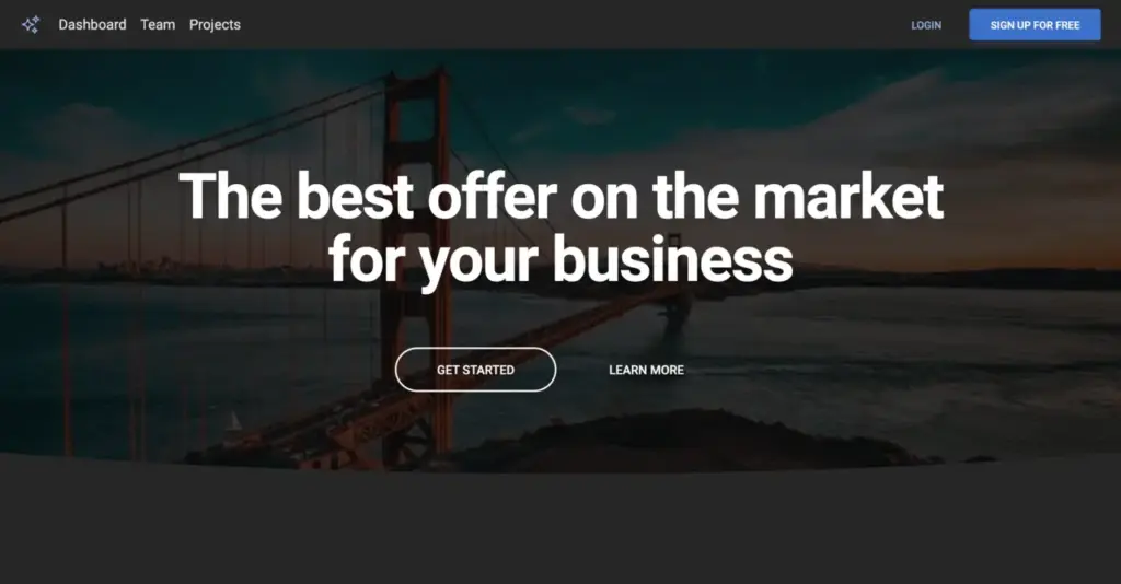 background image hero section example