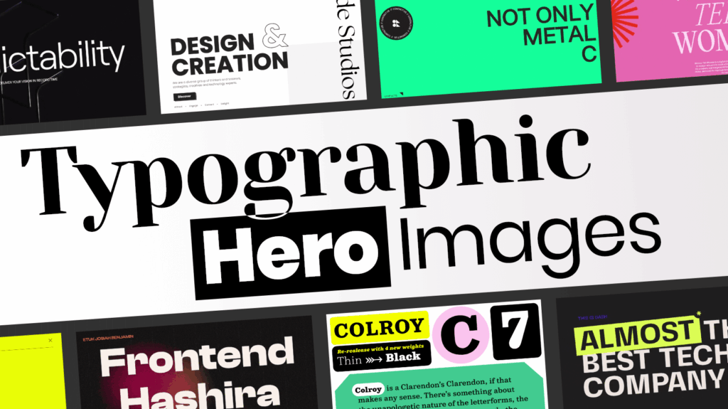 bold headline hero section example