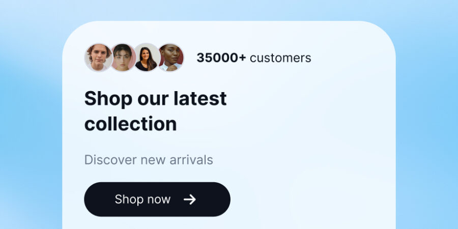 Widgets for embedding CTA sections