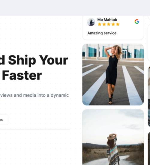 Example of hero sections for website