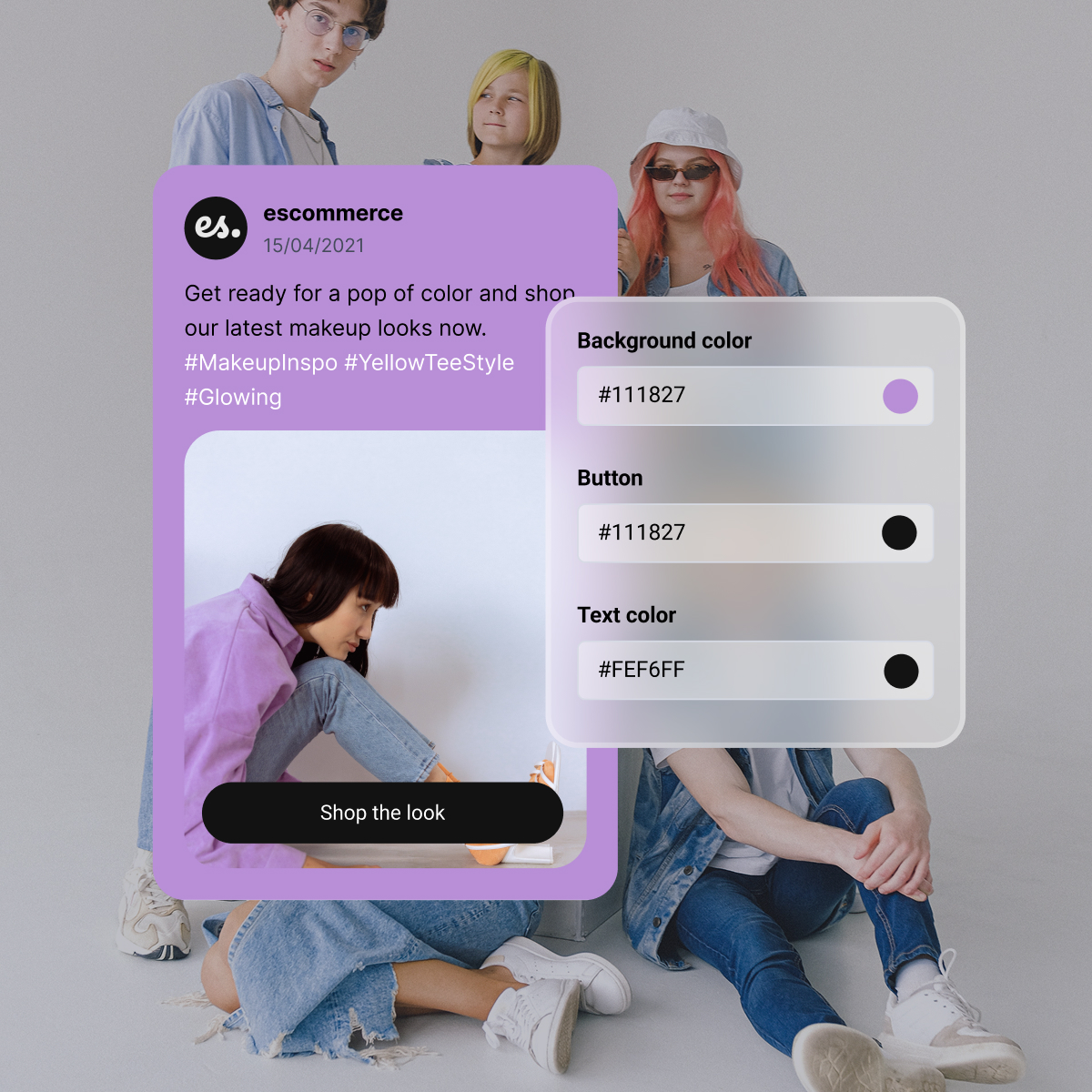 Customize settings for widgets