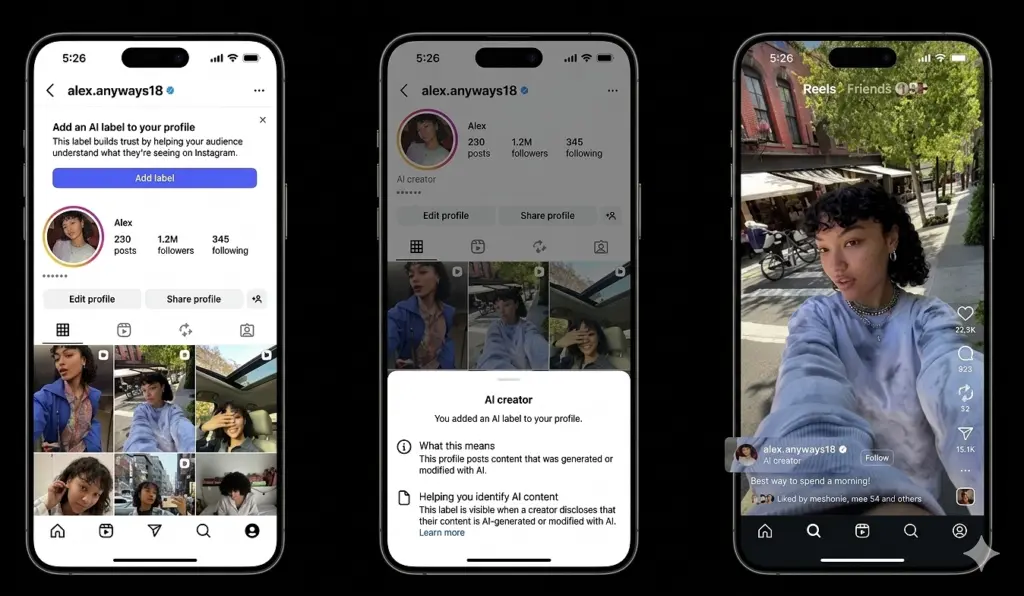 instagram ai creator labels