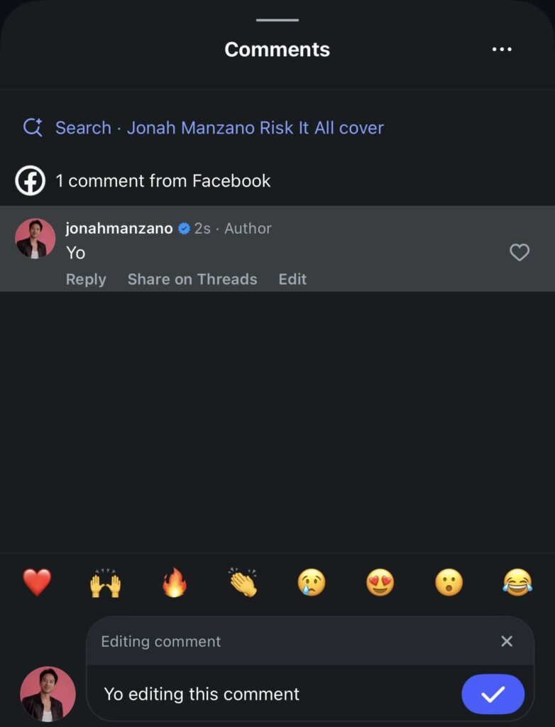 edit instagram comments update