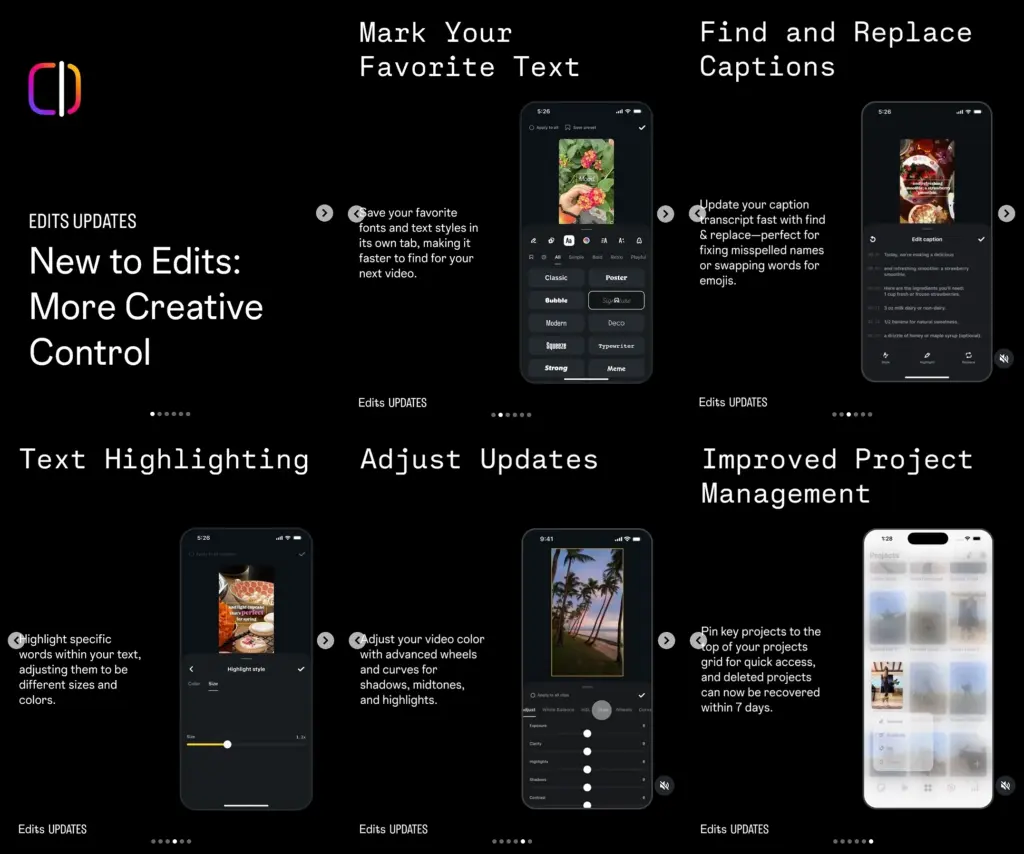 edits updates april week 3