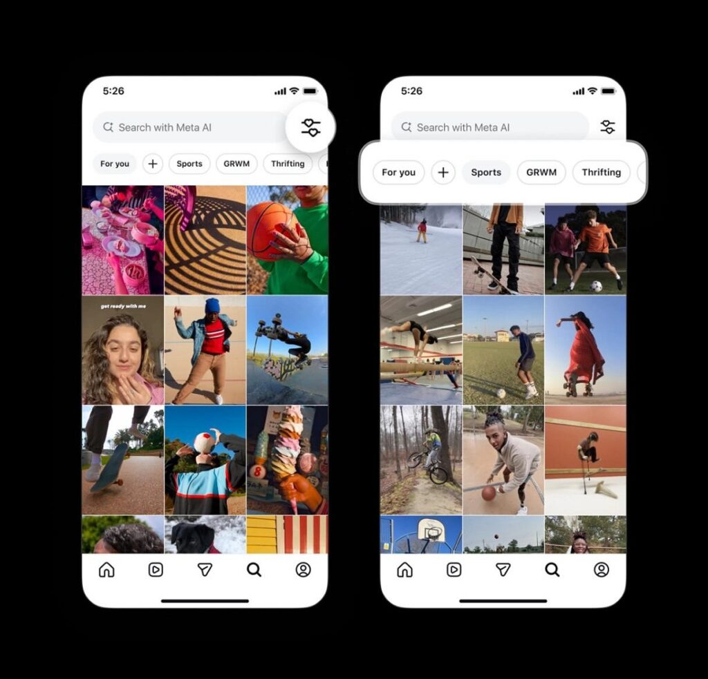 instagram your algorithm controls explore page