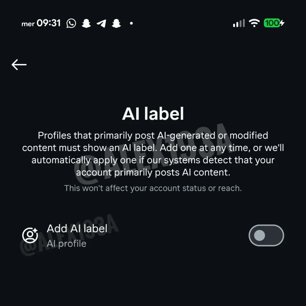 instagram ai label update