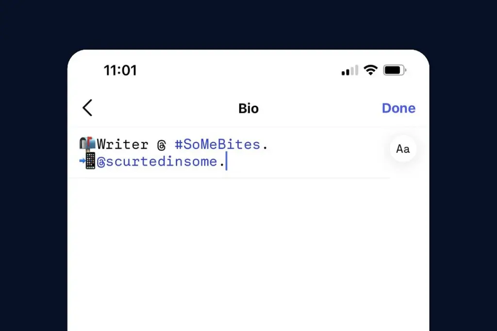 instagram fonts for bio