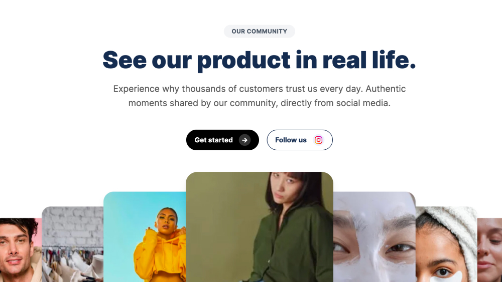 Shopify CTA Hero section