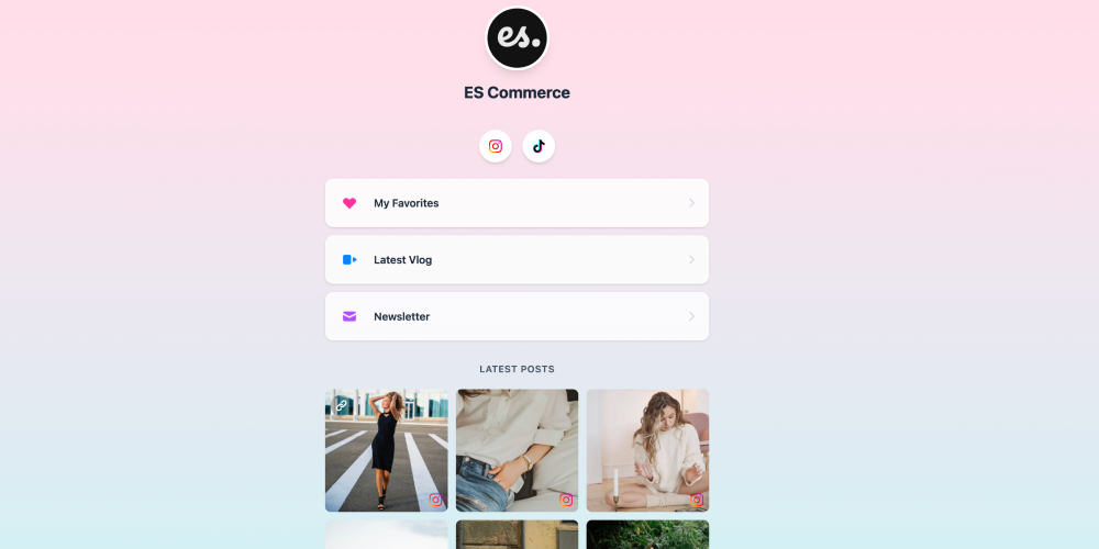 Shoppable Link in bio