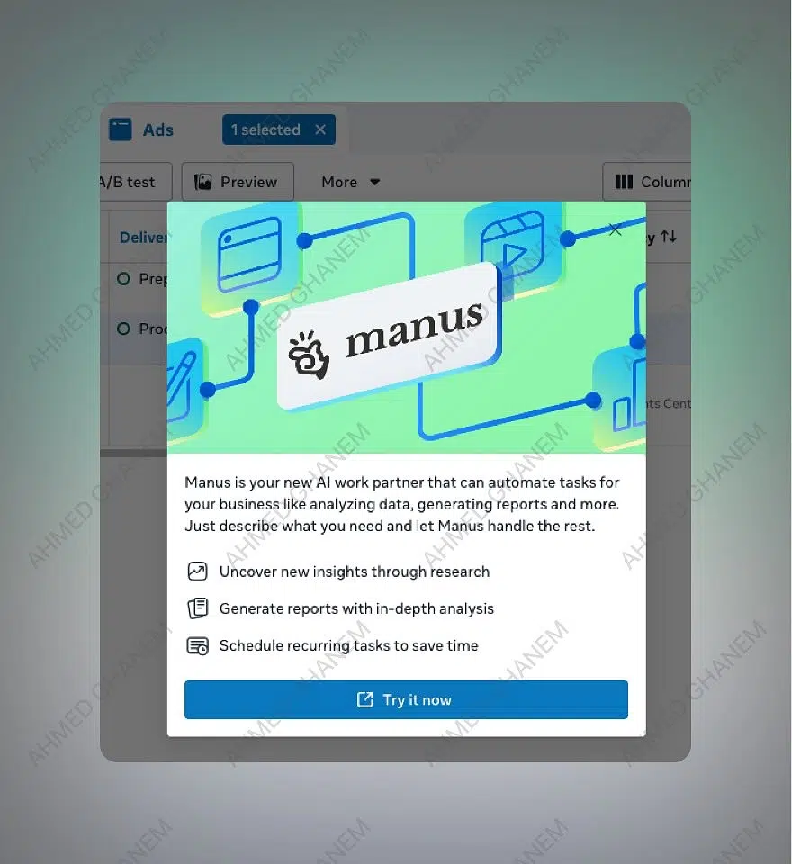 meta manus ai assistant