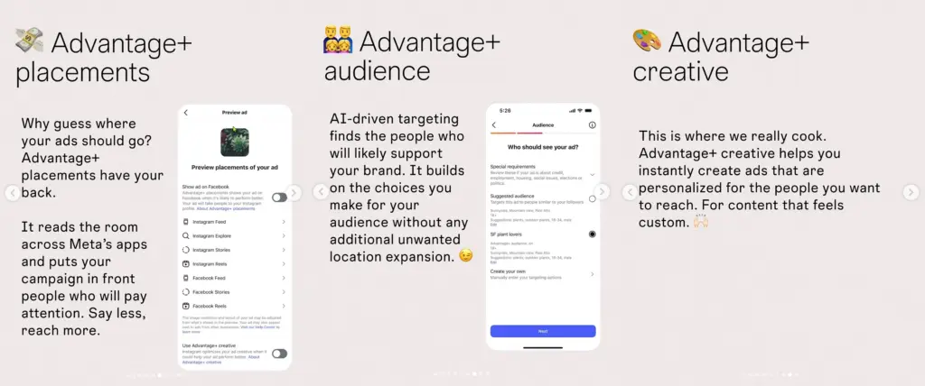 instagram advantage+ ad system explanation