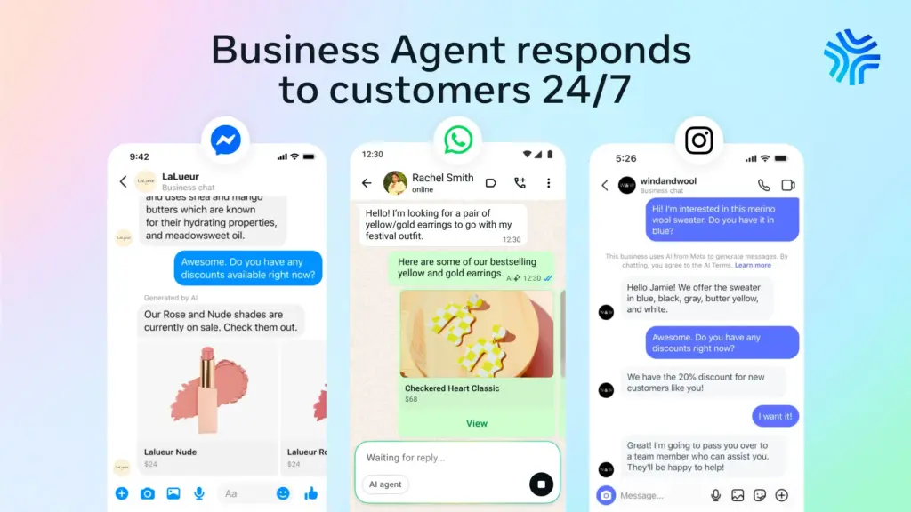 ferramenta meta ai business agent