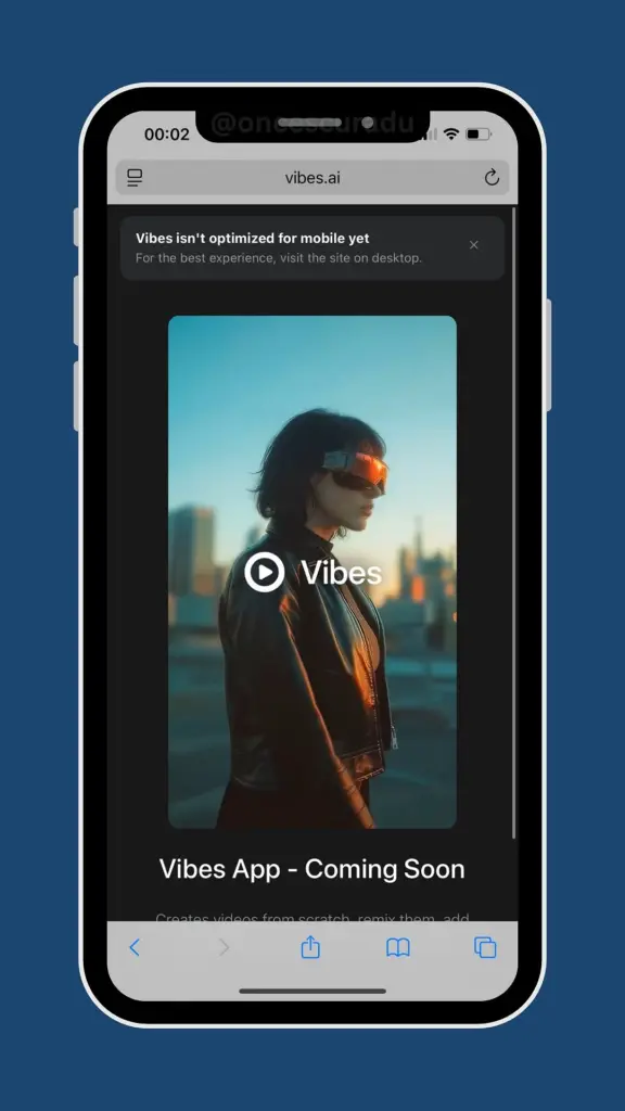 meta vibes app announcement