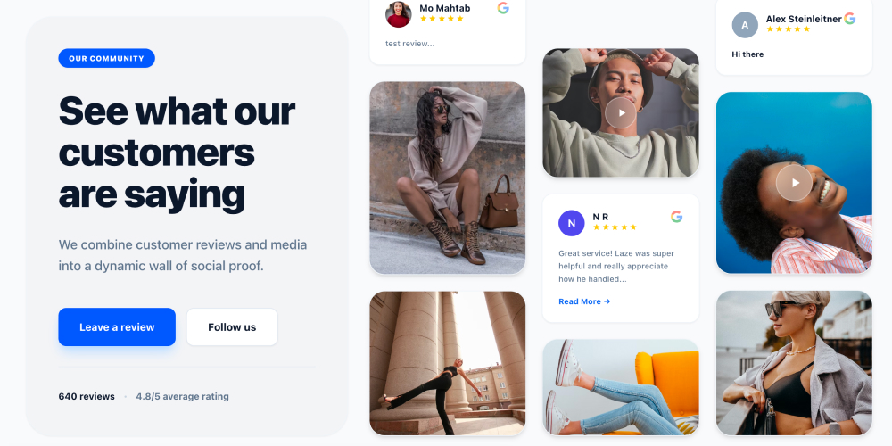 Social proof CTA widget