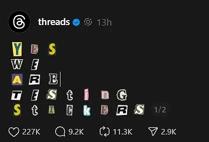 threads animated stickers update