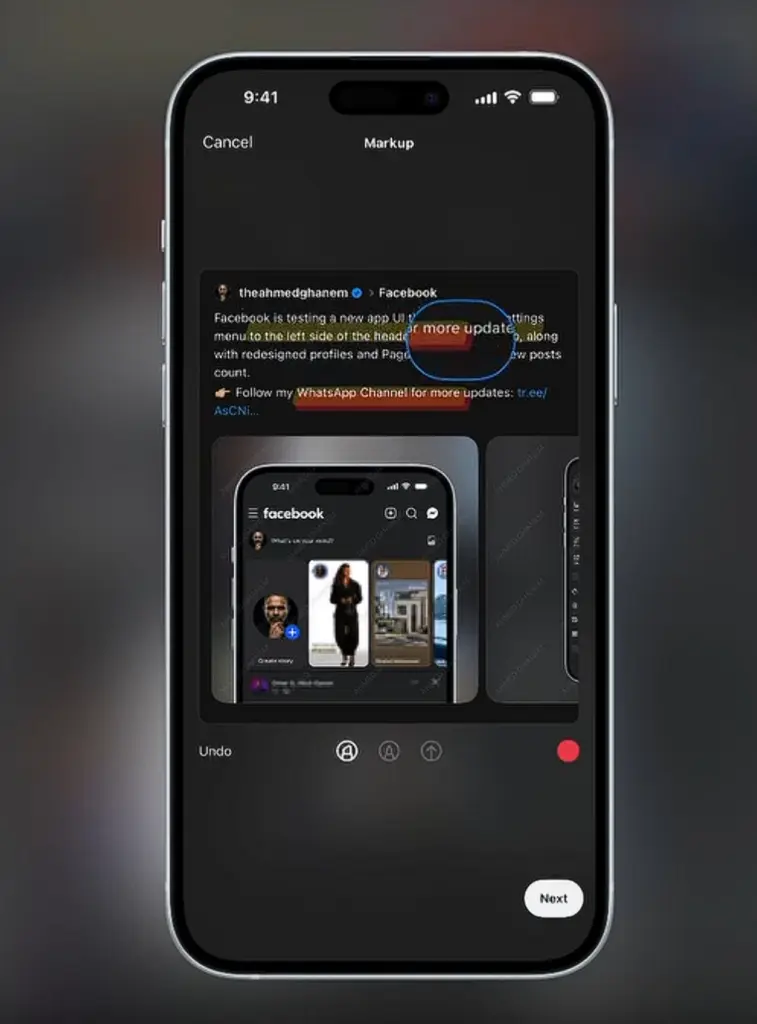 threads post markup feature update