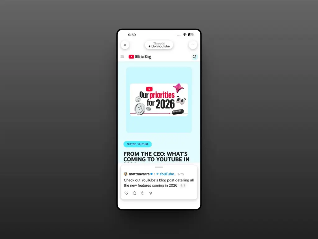 threads link previewer update