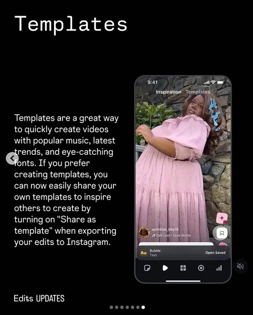 edits templates update