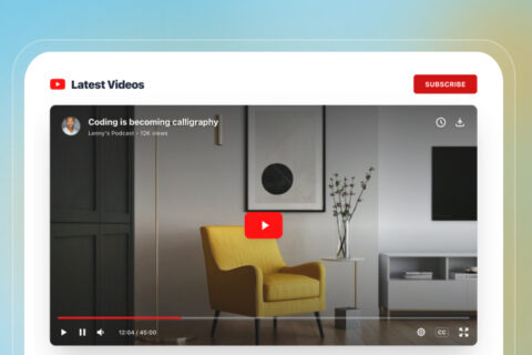 Embed youtube livestream on website
