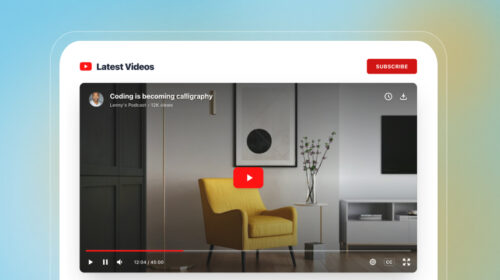 Embed youtube livestream on website