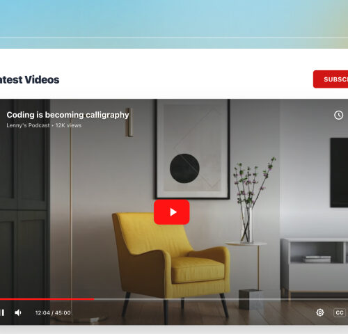 Embed youtube livestream on website