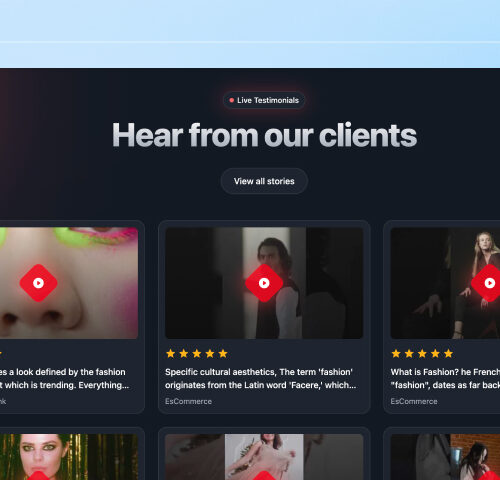 Embed video gallery widgets for website