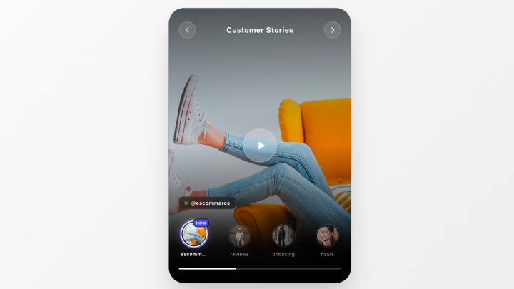 Instagram reels video widget