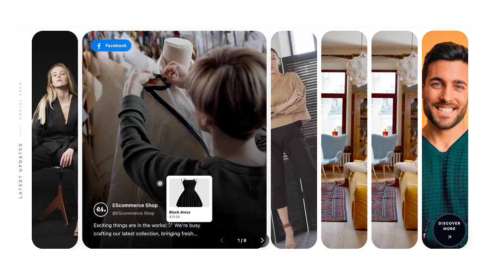 Social media slideshow